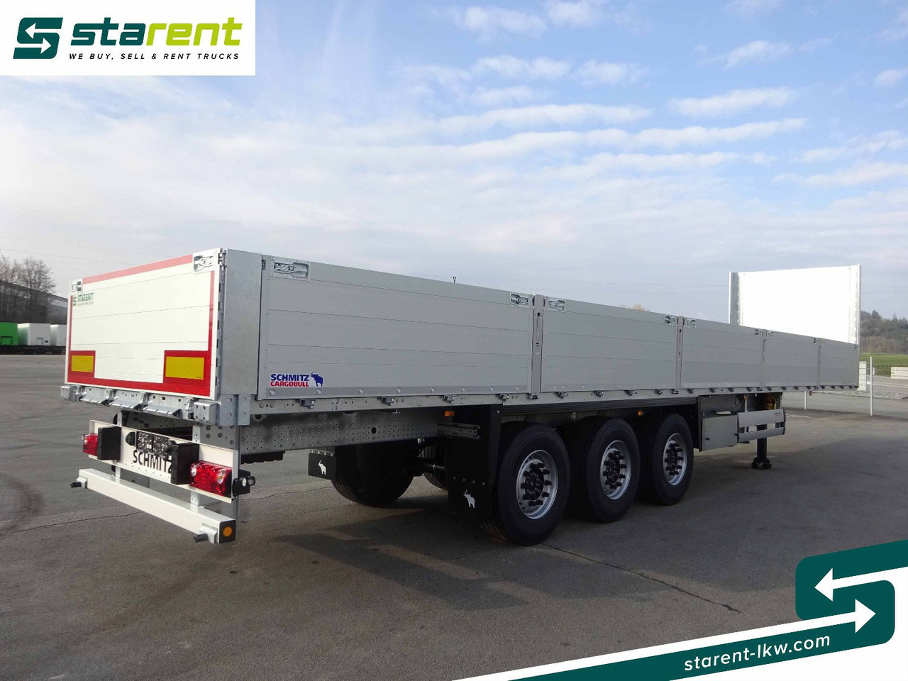 Schmitz Cargobull Baustofftrailer, Liftachse, 80cm Bordwände - Dropside/ Flatbed semi-trailer: picture 5 Schmitz Cargobull Baustofftrailer, Liftachse, 80cm Bordwände - Dropside/ Flatbed semi-trailer: picture 5