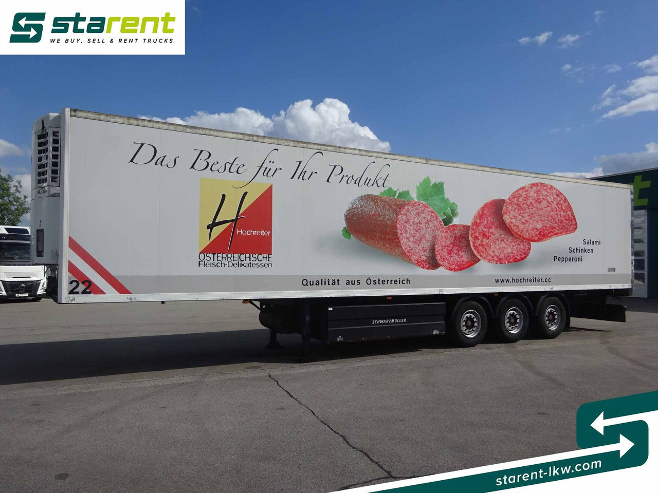Schwarzmüller Thermotrailer, Thermo King SL400, Liftachse, SAF - Refrigerator semi-trailer: picture 1 Schwarzmüller Thermotrailer, Thermo King SL400, Liftachse, SAF - Refrigerator semi-trailer: picture 1