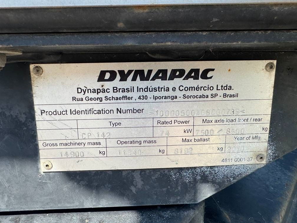 Pneumatic roller Dynapac CP 142: picture 9
