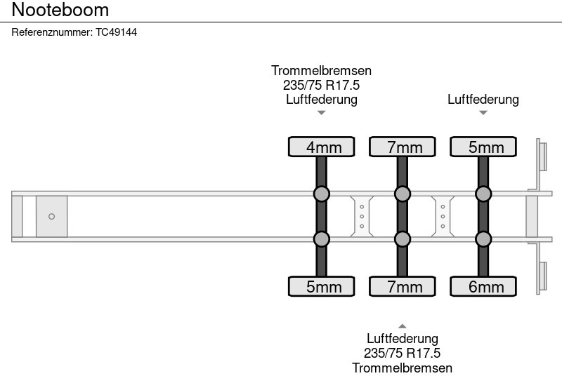 Low loader semi-trailer Nooteboom: picture 16