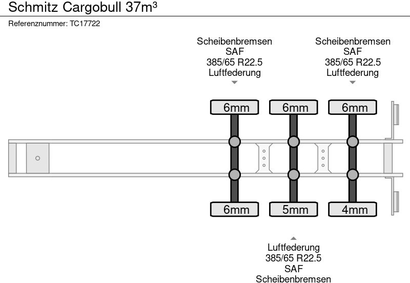 Schmitz Cargobull 37m³ - Tipper semi-trailer: picture 5 Schmitz Cargobull 37m³ - Tipper semi-trailer: picture 5