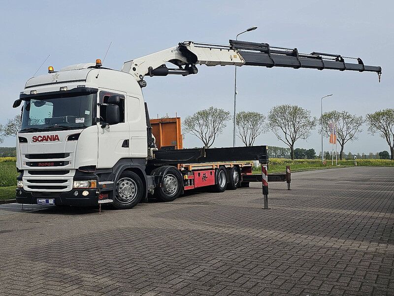 Scania R490 - Dropside/ Flatbed truck, Crane truck: picture 1 Scania R490 - Dropside/ Flatbed truck, Crane truck: picture 1