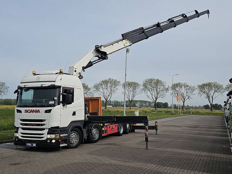 Scania R490 - Dropside/ Flatbed truck, Crane truck: picture 2 Scania R490 - Dropside/ Flatbed truck, Crane truck: picture 2
