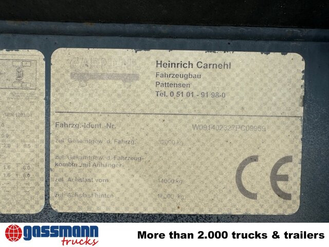 Carnehl CHKS/HH, Stahlmulde ca. 25m³ - Tipper semi-trailer: picture 2 Carnehl CHKS/HH, Stahlmulde ca. 25m³ - Tipper semi-trailer: picture 2