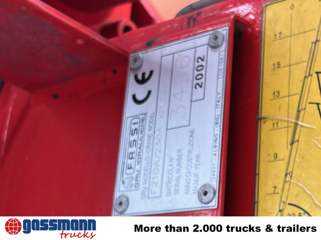 Truck mounted crane F230AXP.25, Seilwinde, Funk, Ex-Schweizer Armee: picture 10 Truck mounted crane F230AXP.25, Seilwinde, Funk, Ex-Schweizer Armee: picture 10