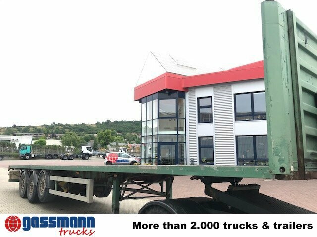 Dropside/ Flatbed semi-trailer General Trailer SYY3FP Plattformauflieger, Liftachse: picture 8