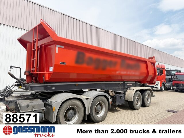 HEUSER 2A-SA Kippauflieger ca. 24m³ - Tipper semi-trailer: picture 1 HEUSER 2A-SA Kippauflieger ca. 24m³ - Tipper semi-trailer: picture 1