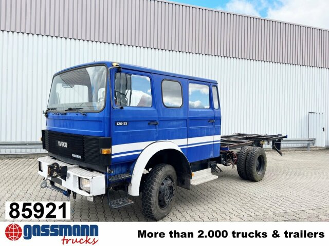 Iveco 120-23 AW 4x4 Doka, V8-Motor, Seilwinde - Cab chassis truck: picture 1 Iveco 120-23 AW 4x4 Doka, V8-Motor, Seilwinde - Cab chassis truck: picture 1