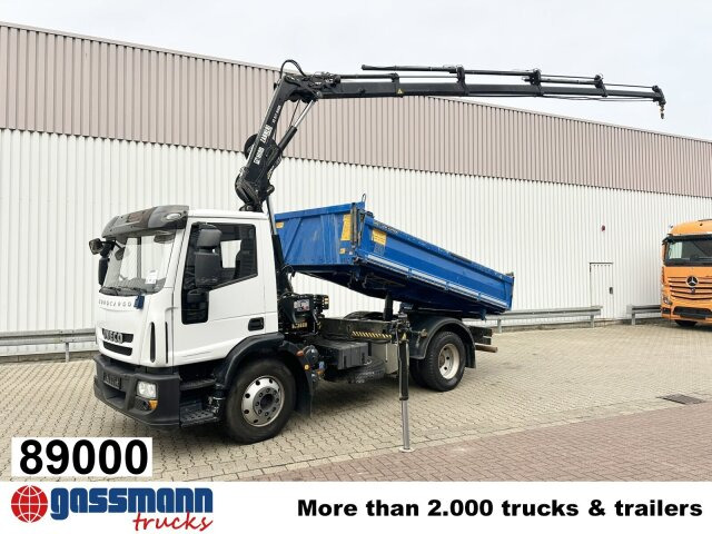 Iveco EuroCargo ML140E25K 4x2, EEV, Kran Hiab 077E-4 - Tipper, Crane truck: picture 1 Iveco EuroCargo ML140E25K 4x2, EEV, Kran Hiab 077E-4 - Tipper, Crane truck: picture 1