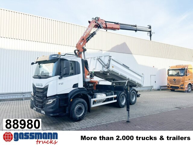 Iveco X-Way AD300X46Z 6x4 mit Kran Atlas AK 206.4E-A2, - Tipper, Crane truck: picture 1 Iveco X-Way AD300X46Z 6x4 mit Kran Atlas AK 206.4E-A2, - Tipper, Crane truck: picture 1