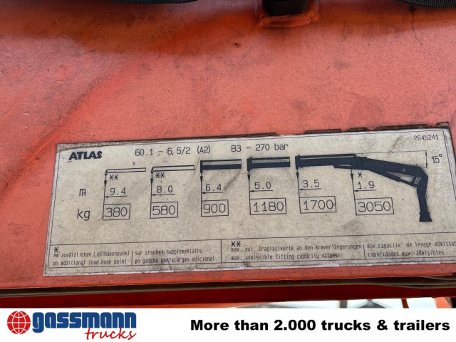 Kran Atlas 60.1, Funk, Winde - Truck mounted crane: picture 2 Kran Atlas 60.1, Funk, Winde - Truck mounted crane: picture 2