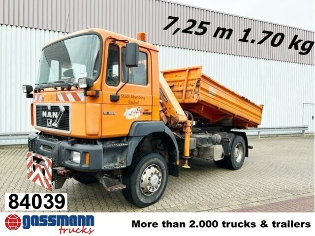 MAN 19.293 4x4 BL mit Kran Meiller MK77RS2 - Tipper, Crane truck: picture 1 MAN 19.293 4x4 BL mit Kran Meiller MK77RS2 - Tipper, Crane truck: picture 1