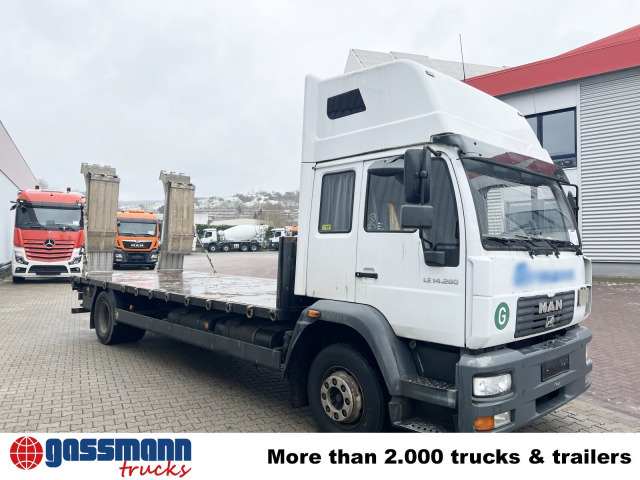 Dropside/ Flatbed truck MAN LE 14.280 4x2 L, Maschinentransporter, 2x AHK: picture 8 Dropside/ Flatbed truck MAN LE 14.280 4x2 L, Maschinentransporter, 2x AHK: picture 8