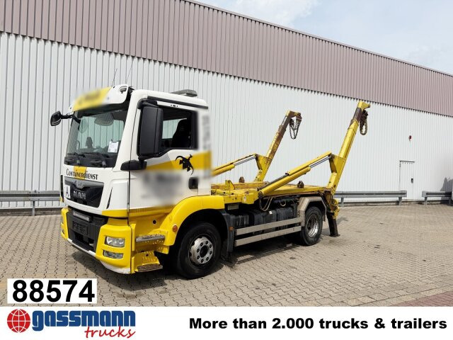 MAN TGM 15.250 4x2 LL, Tele-Absetzer - Skip loader truck: picture 1 MAN TGM 15.250 4x2 LL, Tele-Absetzer - Skip loader truck: picture 1