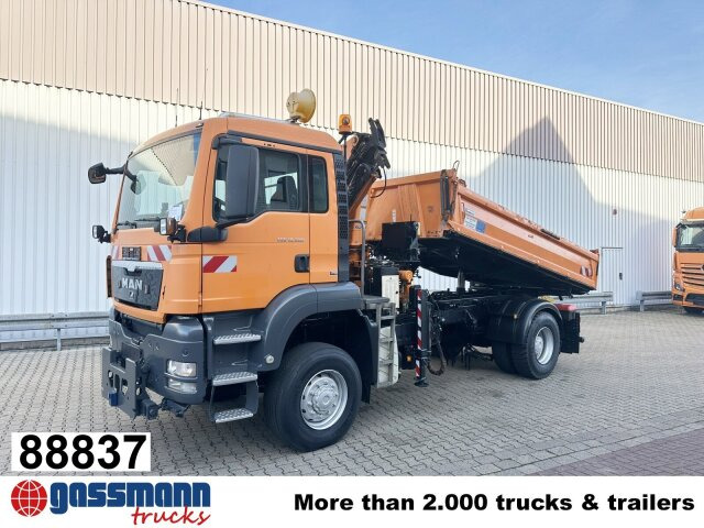 MAN TGS 18.320 4x4 BB, Winterdienstausstattung, Kran - Tipper, Crane truck: picture 1 MAN TGS 18.320 4x4 BB, Winterdienstausstattung, Kran - Tipper, Crane truck: picture 1