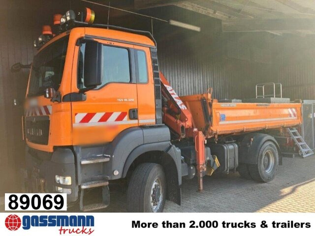 MAN TGS 18.320 4x4 BL, Winterdienstausstattung, Kran - Tipper, Crane truck: picture 1 MAN TGS 18.320 4x4 BL, Winterdienstausstattung, Kran - Tipper, Crane truck: picture 1
