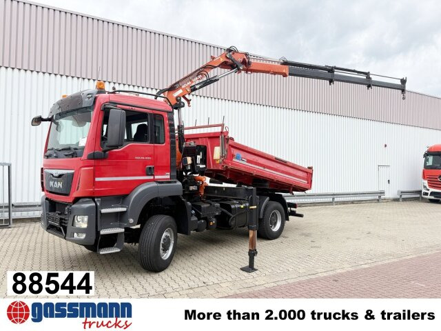 MAN TGS 18.400 4x4 BB, Navi, Kran Atlas 120.2E-A3L, - Tipper, Crane truck: picture 1 MAN TGS 18.400 4x4 BB, Navi, Kran Atlas 120.2E-A3L, - Tipper, Crane truck: picture 1