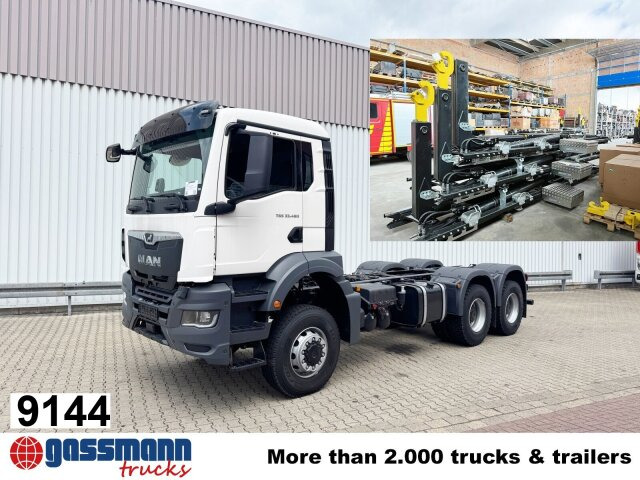 MAN TGS 33.480 6x6 BB CH, Hohe Bauart, Nebenantrieb - Hook lift truck: picture 1 MAN TGS 33.480 6x6 BB CH, Hohe Bauart, Nebenantrieb - Hook lift truck: picture 1