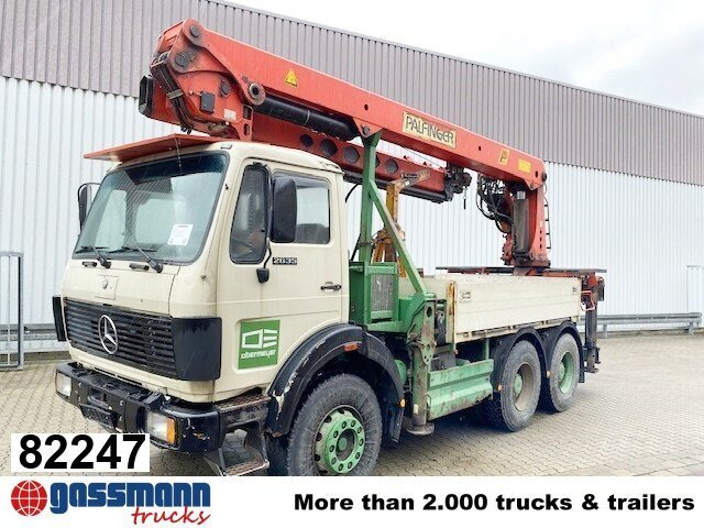 Mercedes-Benz 2635 6x4, V8, Heckkran Palfinger PK 28000, Funk, - Dropside/ Flatbed truck, Crane truck: picture 1 Mercedes-Benz 2635 6x4, V8, Heckkran Palfinger PK 28000, Funk, - Dropside/ Flatbed truck, Crane truck: picture 1