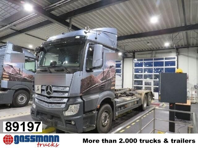 Mercedes-Benz Actros 2548 L 6x2, Liftachse, Retarder, Navi, - Hook lift truck: picture 1 Mercedes-Benz Actros 2548 L 6x2, Liftachse, Retarder, Navi, - Hook lift truck: picture 1