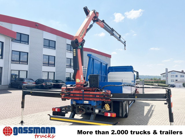 Dropside/ Flatbed truck, Crane truck Mercedes-Benz Antos 1836 L 4x2, Glastransporter, Heckkran: picture 10
