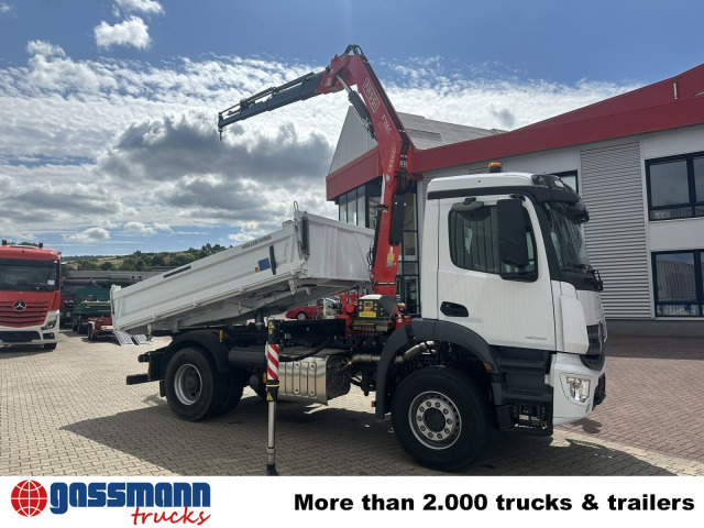 New Tipper, Crane truck Mercedes-Benz Arocs 1835 K 4x2, Multimedia Cockpit, Navi, Kran: picture 8