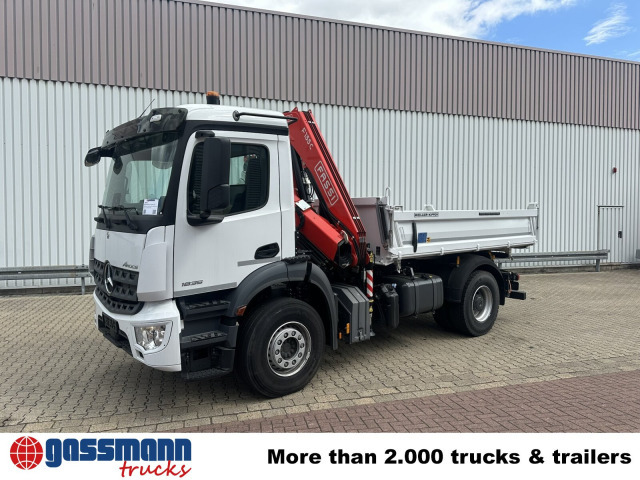 New Tipper, Crane truck Mercedes-Benz Arocs 1835 K 4x2, Multimedia Cockpit, Navi, Kran: picture 10