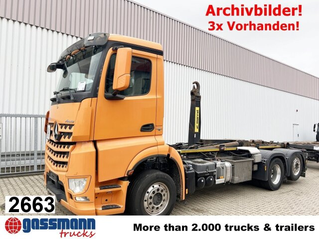 Mercedes-Benz Arocs 2552 L 6x2, Lenk-/Liftachse 3x Vorhanden! - Hook lift truck: picture 1 Mercedes-Benz Arocs 2552 L 6x2, Lenk-/Liftachse 3x Vorhanden! - Hook lift truck: picture 1