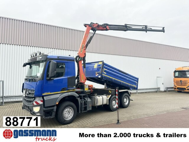 Mercedes-Benz Arocs 2643 K 6x4, Kran Palfinger PK13001-K B, - Tipper, Crane truck: picture 1 Mercedes-Benz Arocs 2643 K 6x4, Kran Palfinger PK13001-K B, - Tipper, Crane truck: picture 1