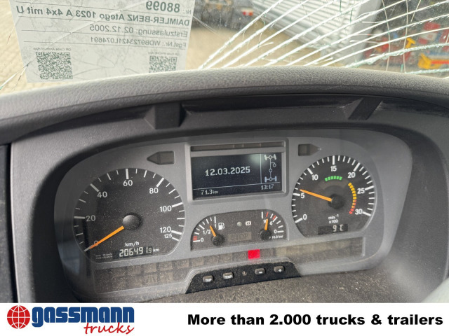 Mercedes-Benz Atego 1023 A 4x4, Einzelbereifung, Heckkran - Cab chassis truck, Crane truck: picture 2 Mercedes-Benz Atego 1023 A 4x4, Einzelbereifung, Heckkran - Cab chassis truck, Crane truck: picture 2