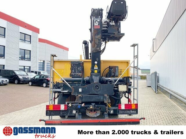 Dropside/ Flatbed truck, Crane truck Mercedes-Benz Axor 1833 L 4x2 mit Heckkran Hiab XS 133 K-2: picture 11