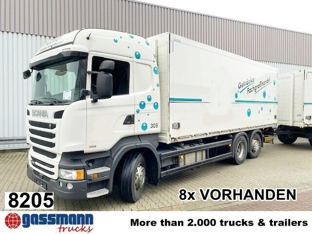 Scania R450 LB 6x2-4 Getränkekoffer, Retarder, - Box truck: picture 1 Scania R450 LB 6x2-4 Getränkekoffer, Retarder, - Box truck: picture 1