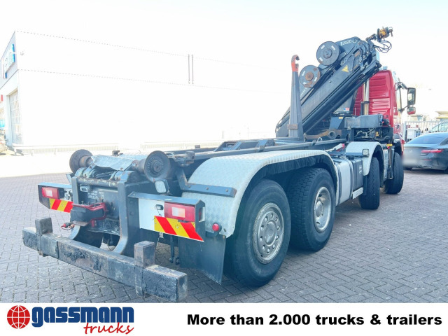Hook lift truck, Crane truck Volvo FM 460 8x2-6, Lenk-/Liftachse, Kran HMF 2020-K4,: picture 14