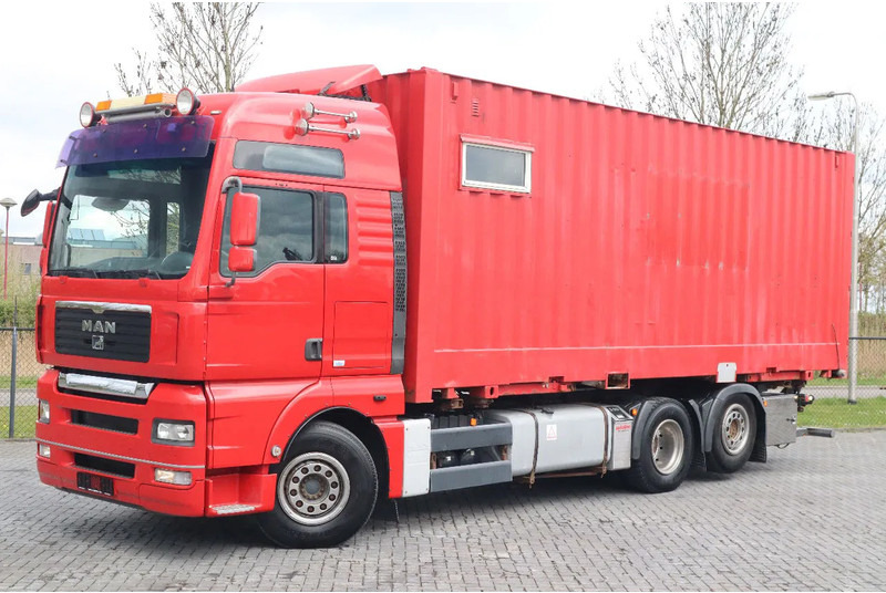Container transporter/ Swap body truck MAN TGA 26.480 | 6X2 | RETARDER | BDF | MOBILE WORKSHOP: picture 1