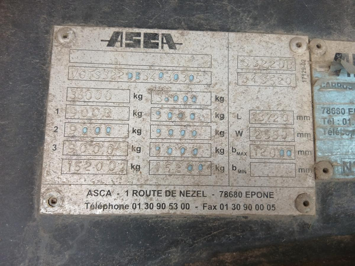 Dropside/ Flatbed semi-trailer Asca: picture 17