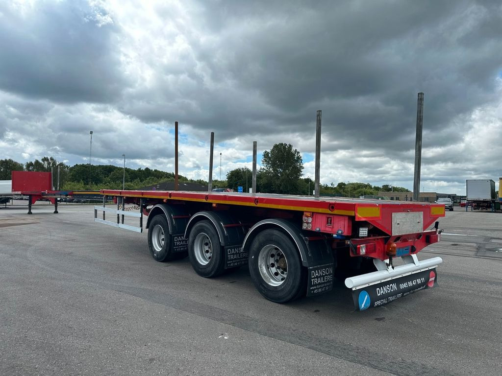 Danson GLT3 2 x Extension 28.85 m Hydr steering - Dropside/ Flatbed semi-trailer: picture 4 Danson GLT3 2 x Extension 28.85 m Hydr steering - Dropside/ Flatbed semi-trailer: picture 4