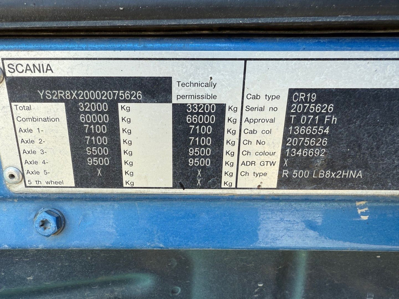 Tipper Scania R500 8x2 HNA Cable Tipper CR19 Highline Euro 5: picture 14