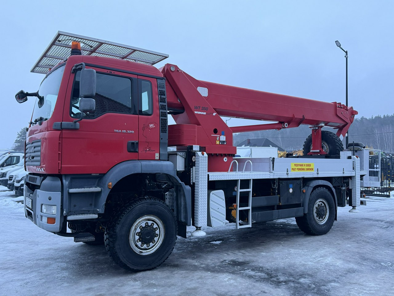 MAN TGA 18.320 4x4 Zwyżka WUMAG WT 350 Podnośnik Koszowy - Truck mounted aerial platform: picture 3 MAN TGA 18.320 4x4 Zwyżka WUMAG WT 350 Podnośnik Koszowy - Truck mounted aerial platform: picture 3