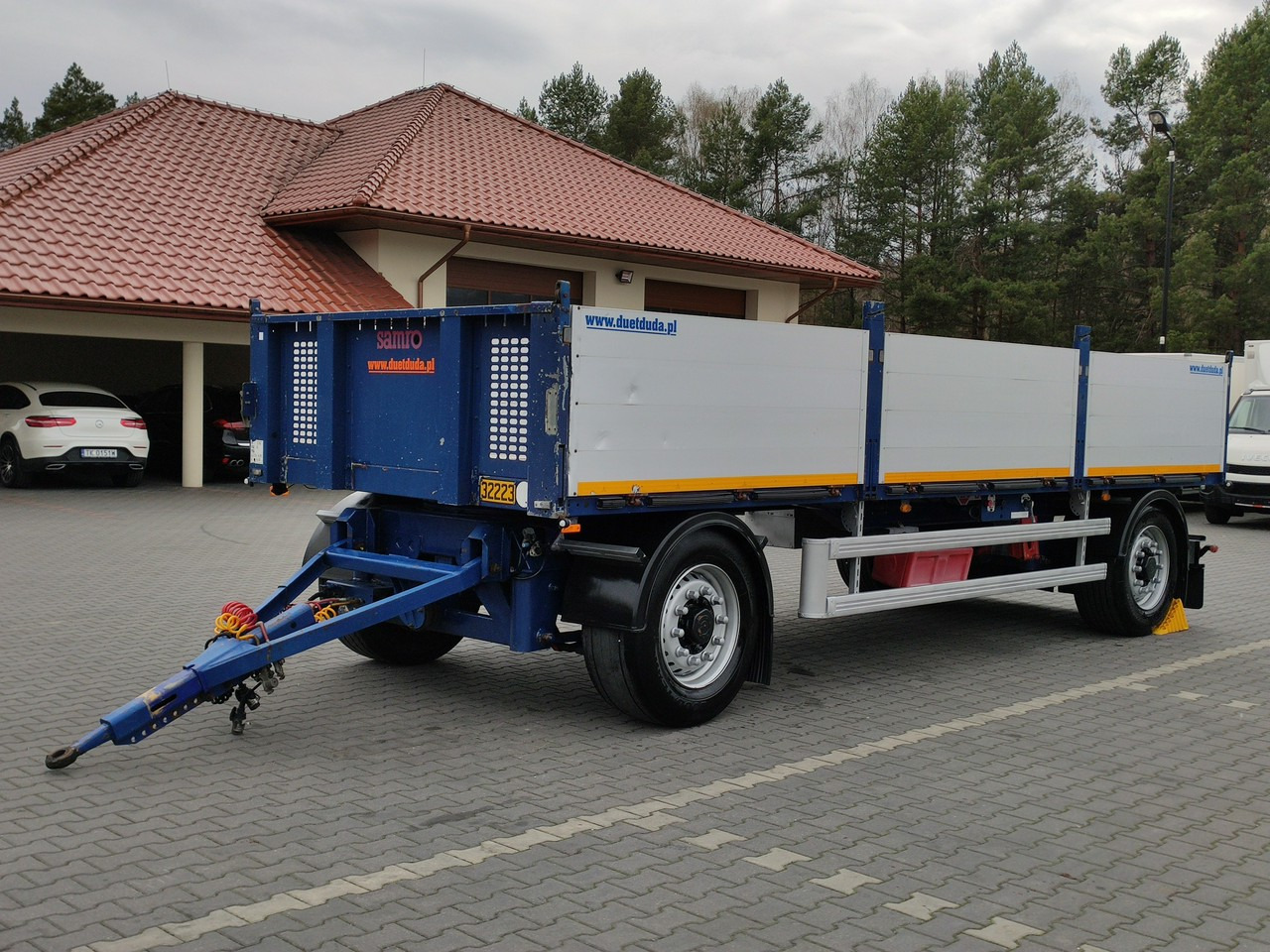Samro Ciężarowa 2-osiowa na poduszkach - Dropside/ Flatbed trailer: picture 1 Samro Ciężarowa 2-osiowa na poduszkach - Dropside/ Flatbed trailer: picture 1
