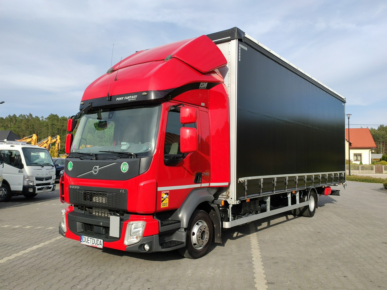 Volvo FL12.240 E6 Firana Tył Drzwi Dach Zsuwany Bogato Wyposażony !!! - Curtain side truck: picture 2 Volvo FL12.240 E6 Firana Tył Drzwi Dach Zsuwany Bogato Wyposażony !!! - Curtain side truck: picture 2