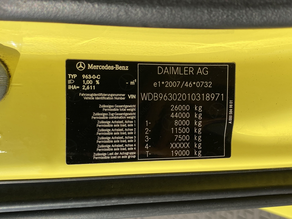 Hook lift truck Mercedes-Benz 2543 L 6x2 / HIAB Multiflift Aufbau: picture 14