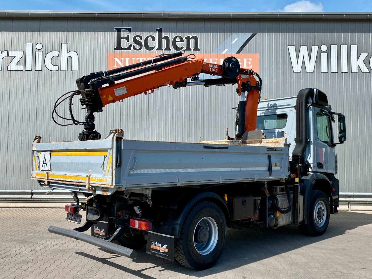 Tipper, Crane truck Mercedes-Benz Arocs 1843 HAD 4x4 | Atlas 116.3-A3*5+6.Kreis: picture 6