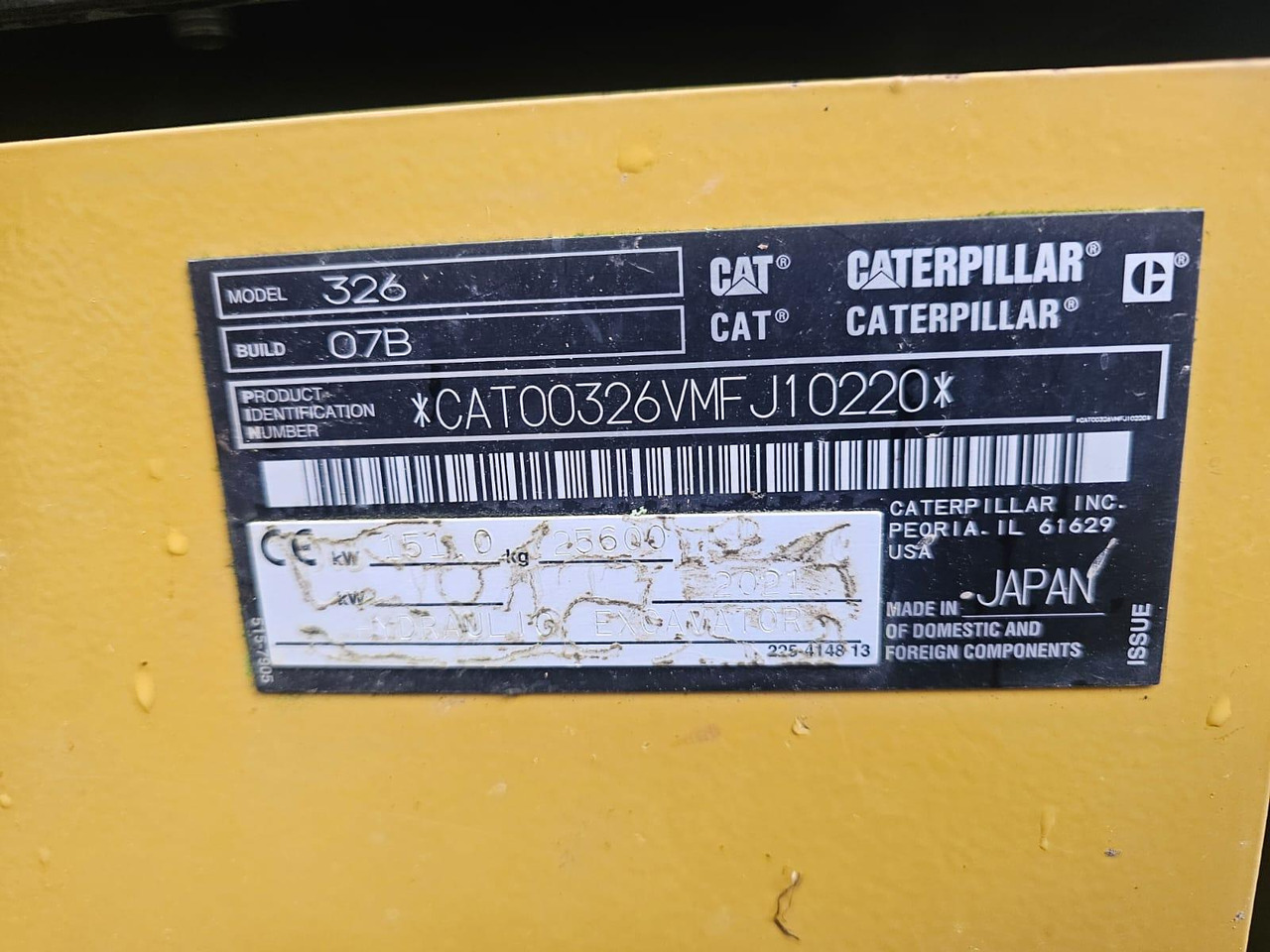 Cat 326 - Crawler excavator: picture 5 Cat 326 - Crawler excavator: picture 5