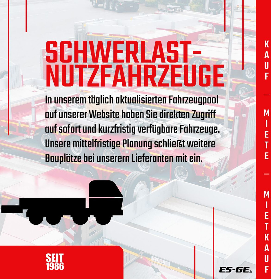 ES-GE 3-Achs-Ballastauflieger - Dropside/ Flatbed semi-trailer: picture 4 ES-GE 3-Achs-Ballastauflieger - Dropside/ Flatbed semi-trailer: picture 4