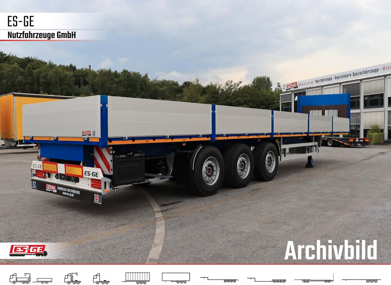 ES-GE 3-Achs Sattelanhänger - Bordwände + CV - Dropside/ Flatbed semi-trailer: picture 4 ES-GE 3-Achs Sattelanhänger - Bordwände + CV - Dropside/ Flatbed semi-trailer: picture 4