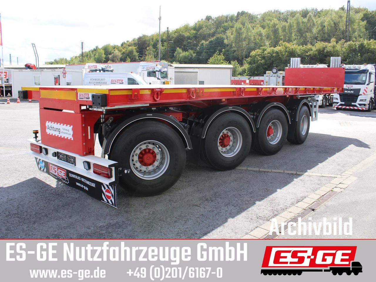 ES-GE 4-Achs-Ballastauflieger - Dropside/ Flatbed semi-trailer: picture 3 ES-GE 4-Achs-Ballastauflieger - Dropside/ Flatbed semi-trailer: picture 3
