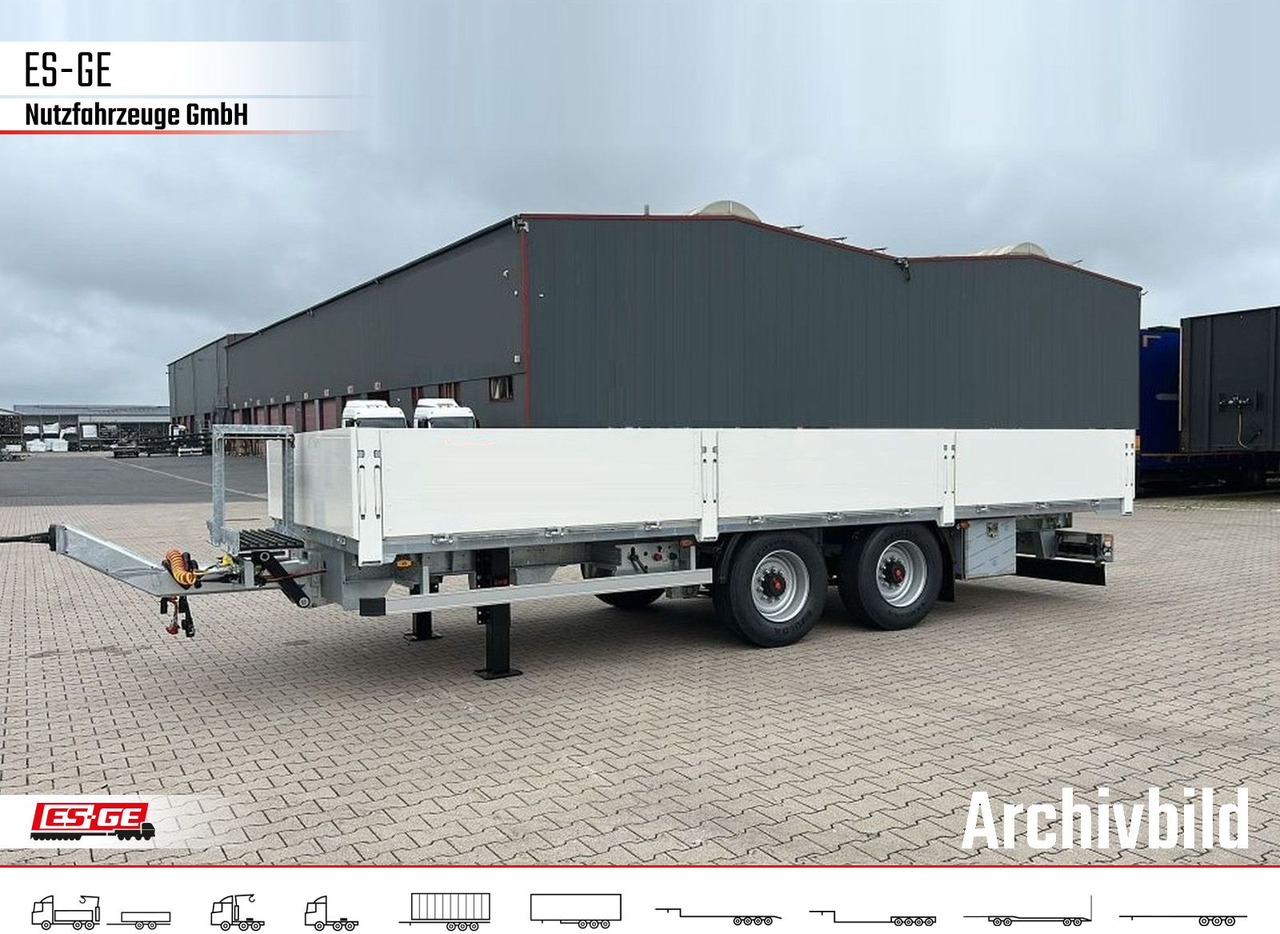 ES-GE Tandem-Anhänger Bordwände, CV, Rungen - Dropside/ Flatbed trailer: picture 1 ES-GE Tandem-Anhänger Bordwände, CV, Rungen - Dropside/ Flatbed trailer: picture 1