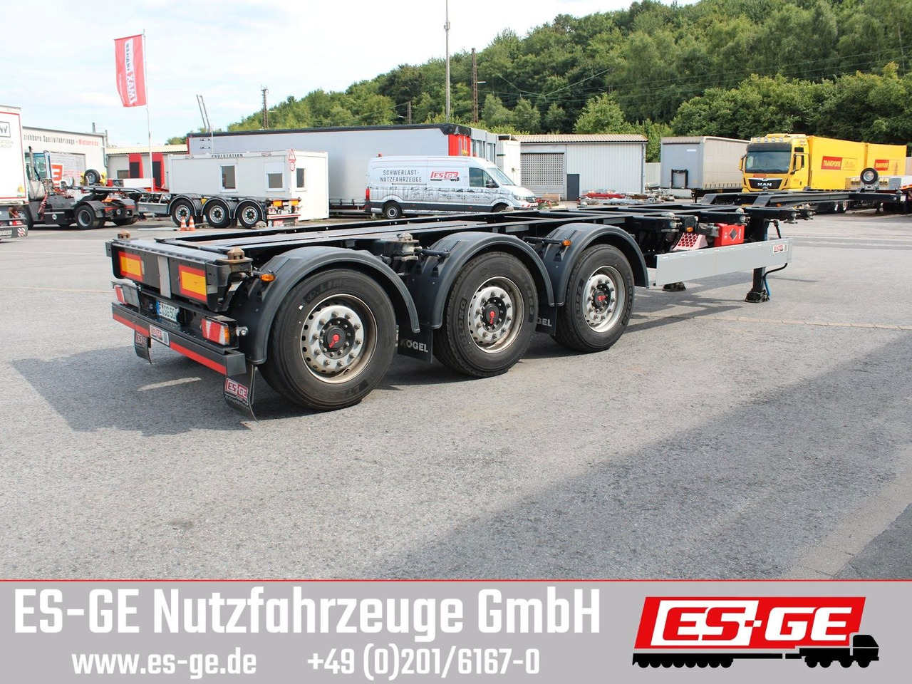 Kögel Port 40 simplex, pneumatischer Heckausschub - Container transporter/ Swap body semi-trailer: picture 3 Kögel Port 40 simplex, pneumatischer Heckausschub - Container transporter/ Swap body semi-trailer: picture 3