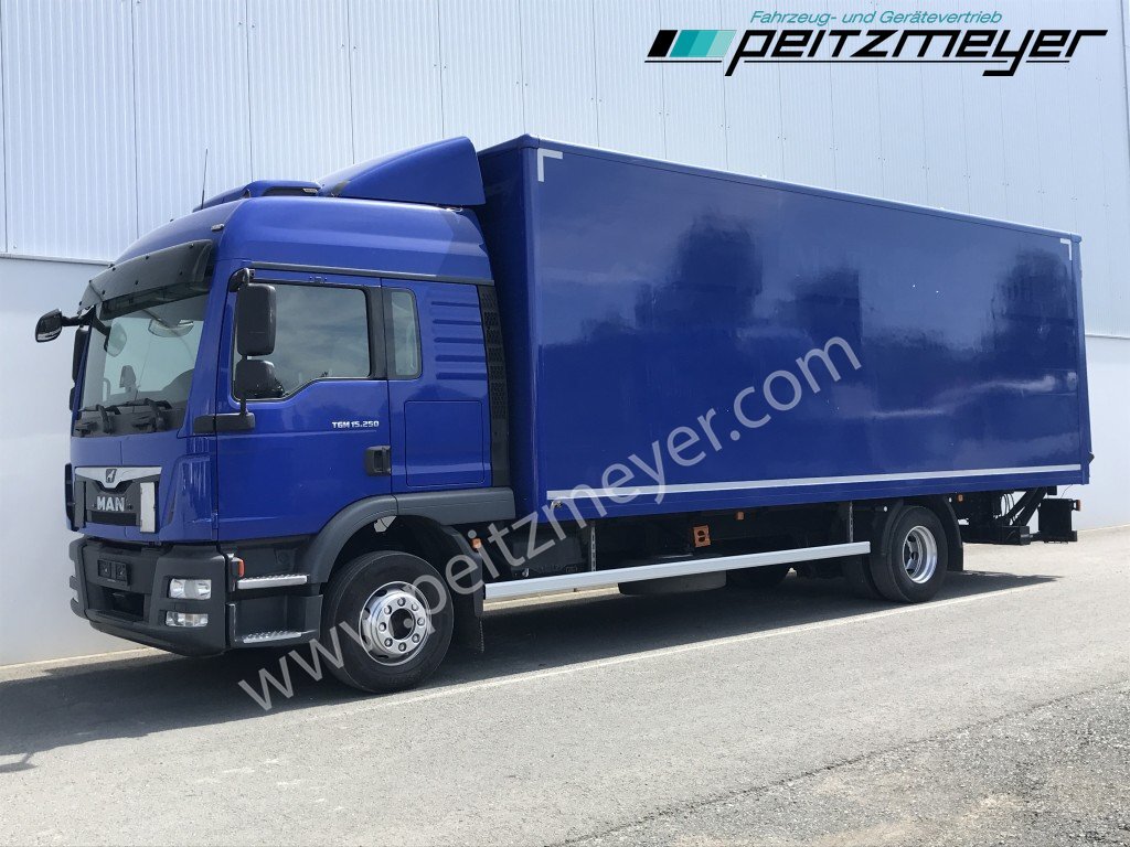 MAN TGM 15.250 BL, Klima+Standklima, LBW, AHK Schaltgetriebe, Scheckheft - Box truck: picture 1 MAN TGM 15.250 BL, Klima+Standklima, LBW, AHK Schaltgetriebe, Scheckheft - Box truck: picture 1