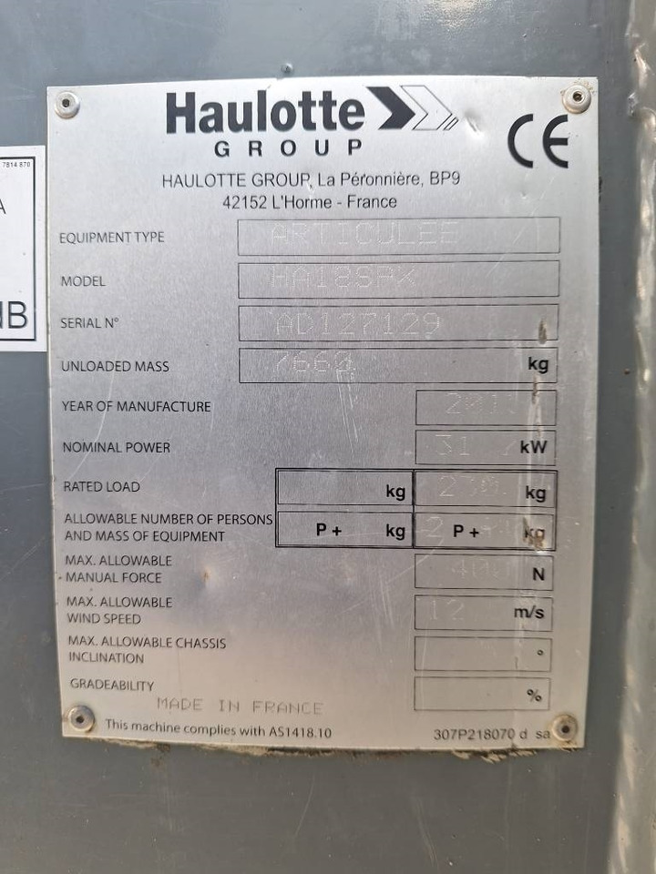 Haulotte HA 18 SPX - Articulated boom: picture 5 Haulotte HA 18 SPX - Articulated boom: picture 5